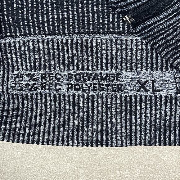 Deckers X Lab Hoodie Mens XL Gray Full Zip Knit Athletic Stretch Regular Fit‎ - Picture 5 of 11